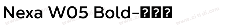 Nexa W05 Bold字体转换
